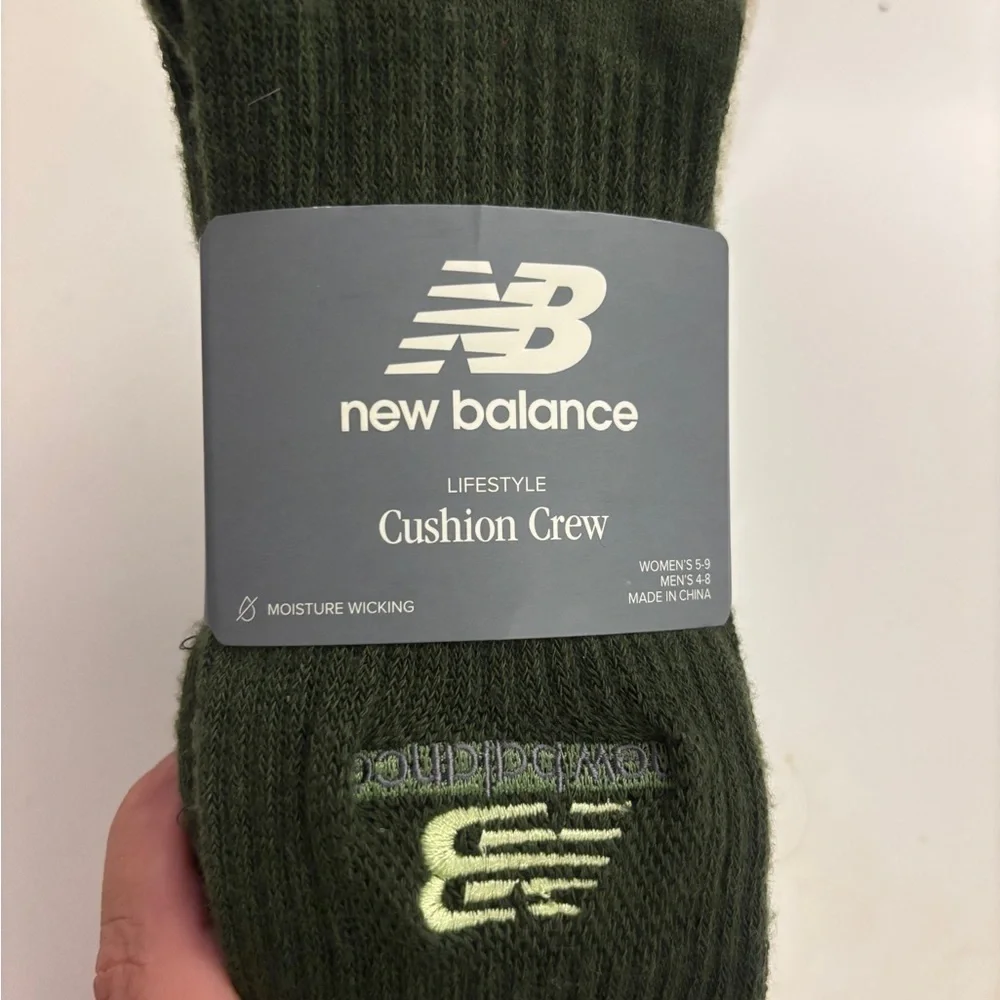 NEW! New Balance Men's Lifestyle Cushion Crew Socks 3 Pack